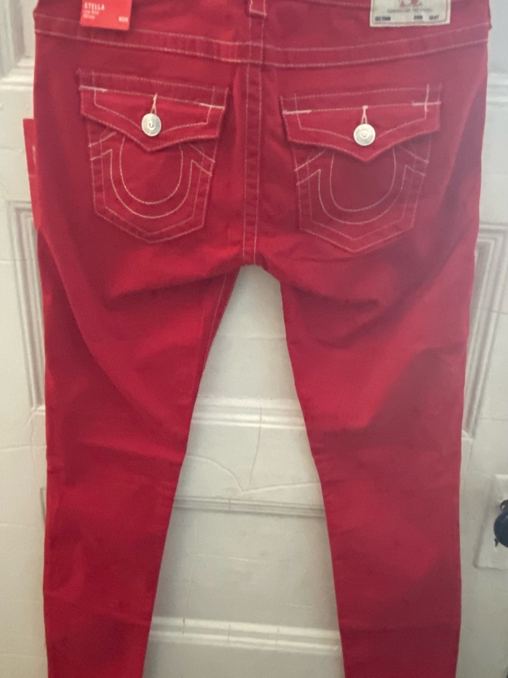 True Religion Red Stella Skinny Jeans - Picture 4 of 7